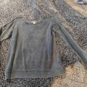 Long sleeve boatneck sweater